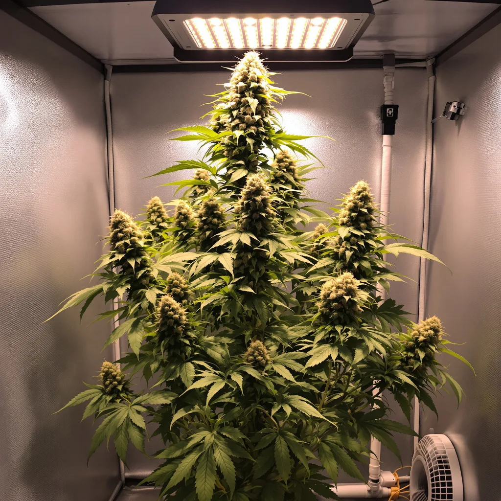Sweet Berry cannabis plant in flowering stage — 120–160 cm feminised