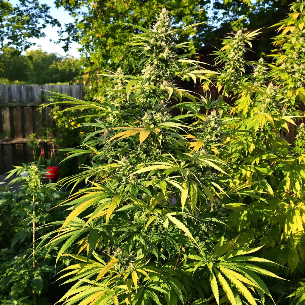 Sweet Diesel 14% indica / 86% sativa flower with visible trichomes
