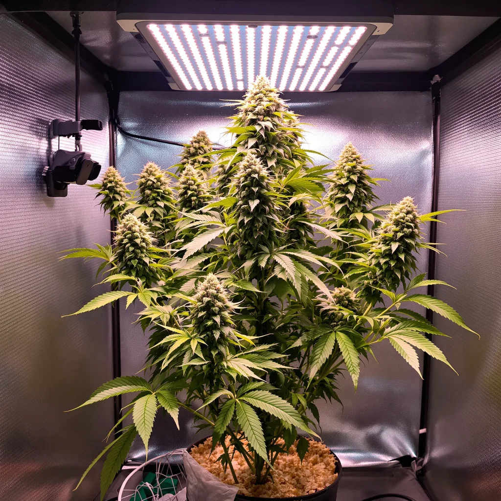 Sweet Pebbles cannabis plant in flowering stage — 80–120 cm feminised