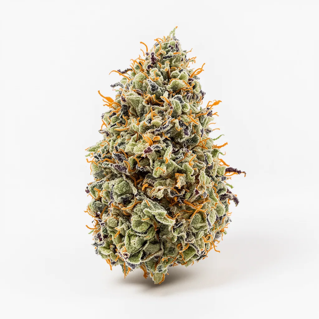 Sweet Tooth 36% indica / 64% sativa flower with visible trichomes