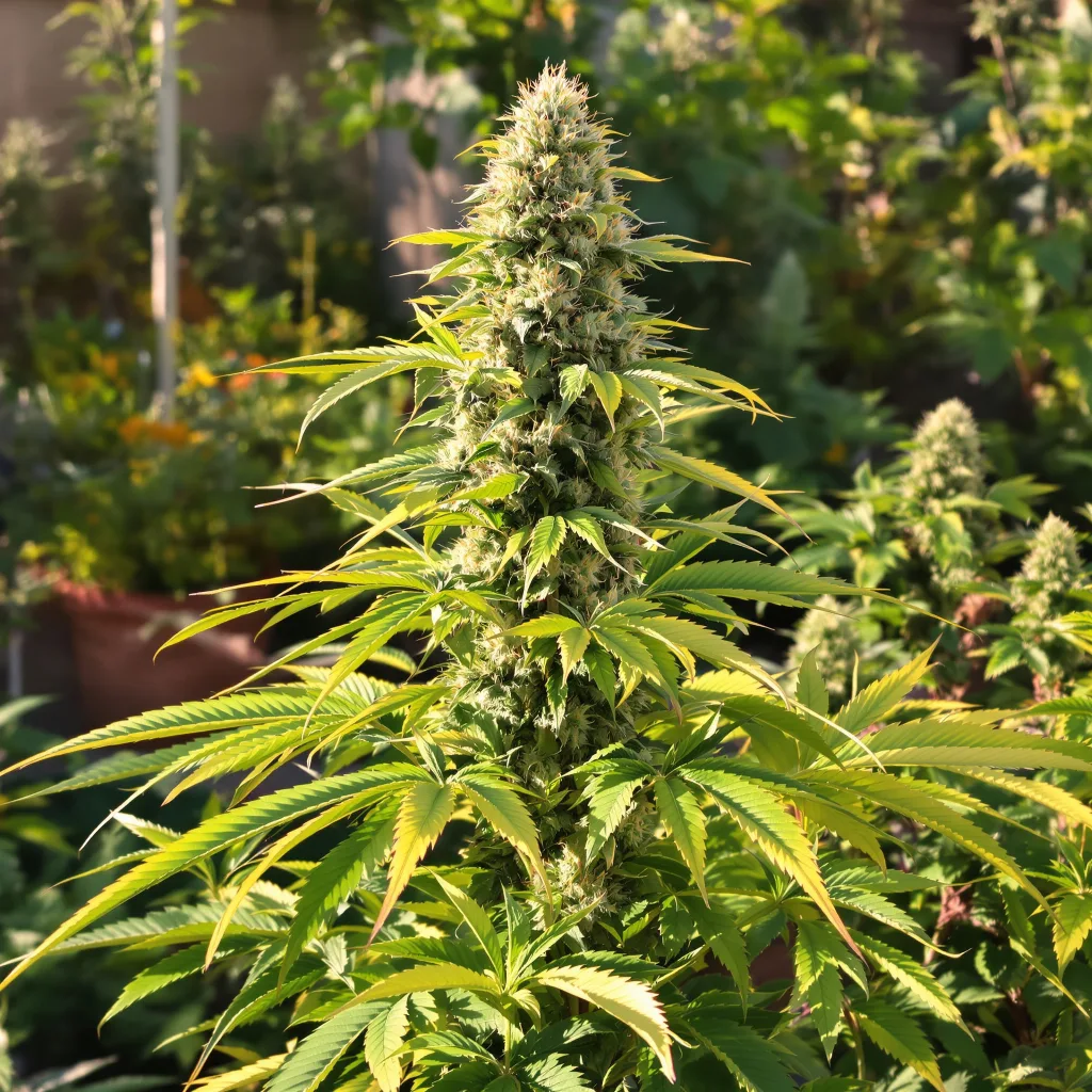 Tahoe OG 50% indica / 50% sativa flower with visible trichomes