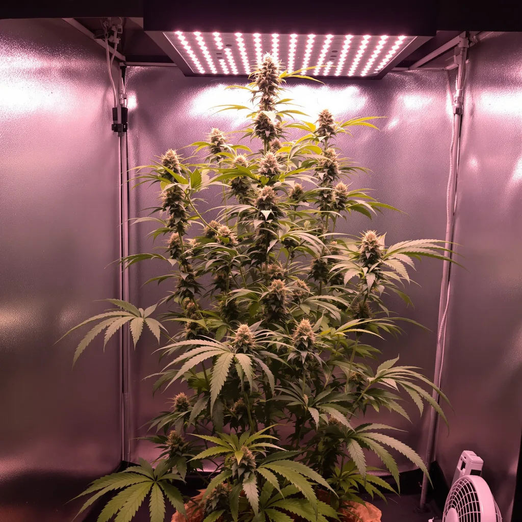 Tangie cannabis plant in flowering stage — Tall feminised