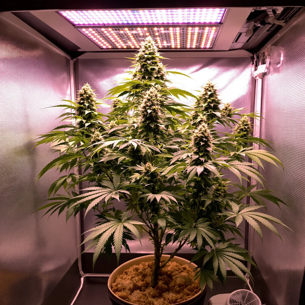 The Big Stink cannabis plant in flowering stage — 40–130 cm feminised