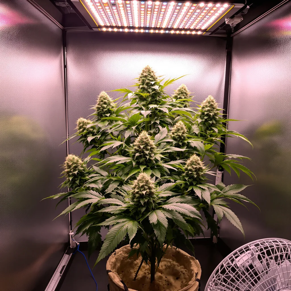 Wedding Pie cannabis plant in flowering stage — Small (0-120 cm) feminised
