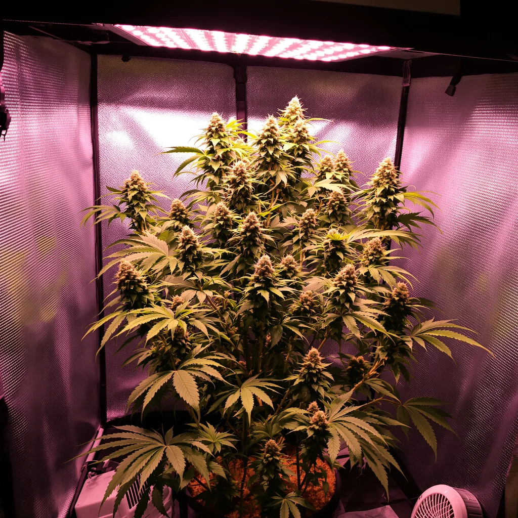 Whiteout cannabis plant in flowering stage — 90-120 cm. Medium feminised
