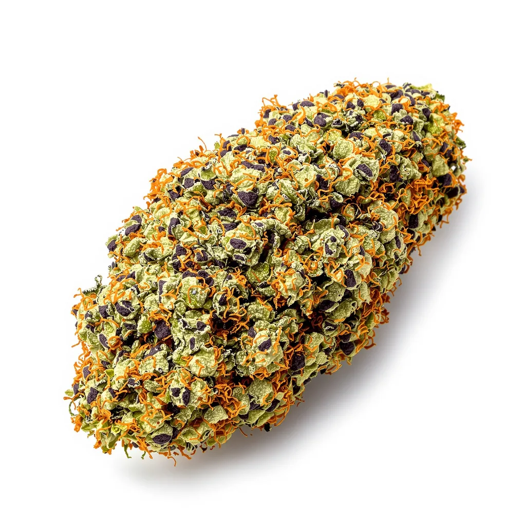 Wild Hog 81% indica / 19% sativa flower with visible trichomes
