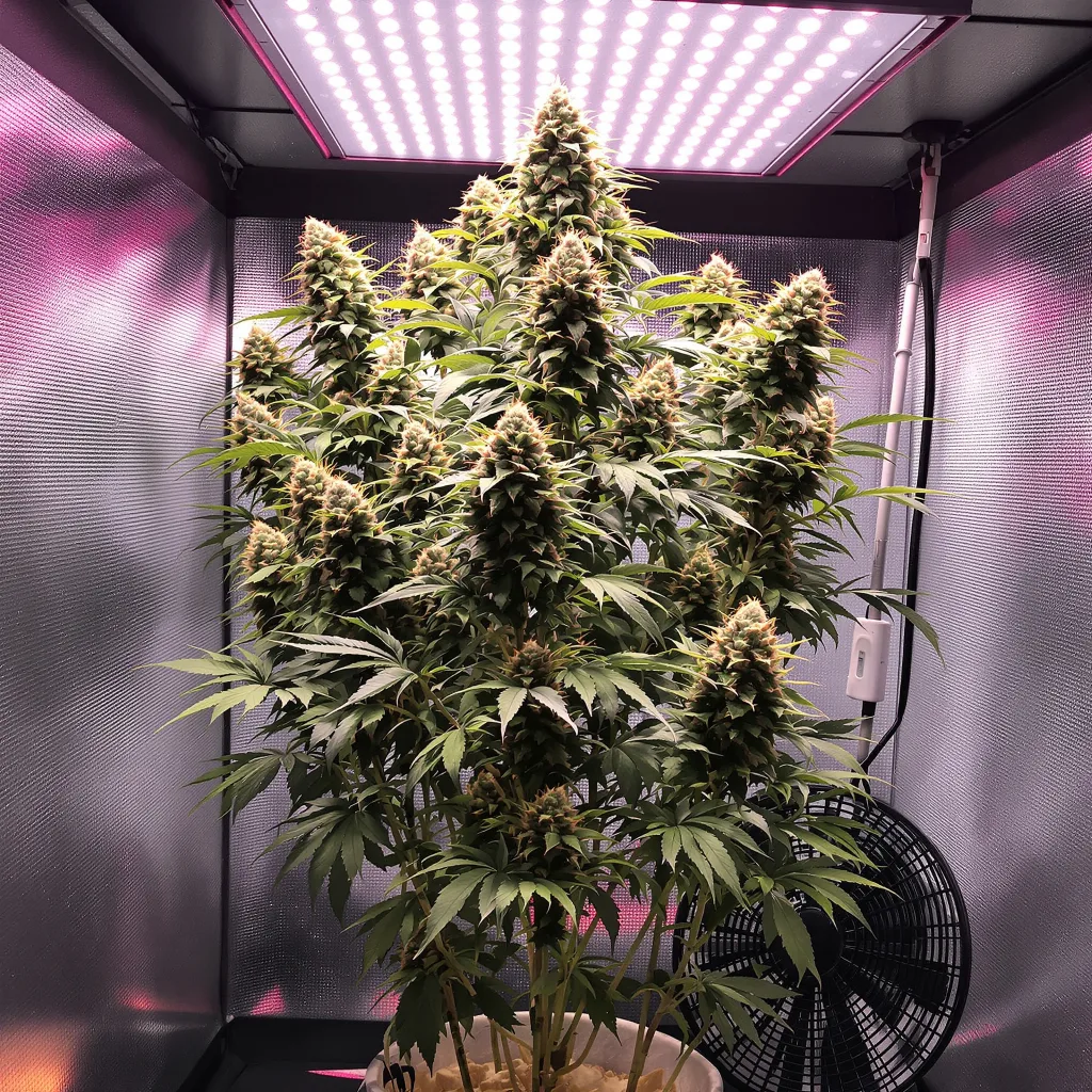 Willys Wonder cannabis plant in flowering stage — Short feminised