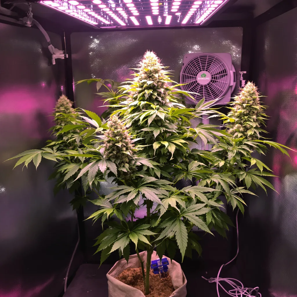 WMD cannabis plant in flowering stage — 90-120 cm. Medium feminised