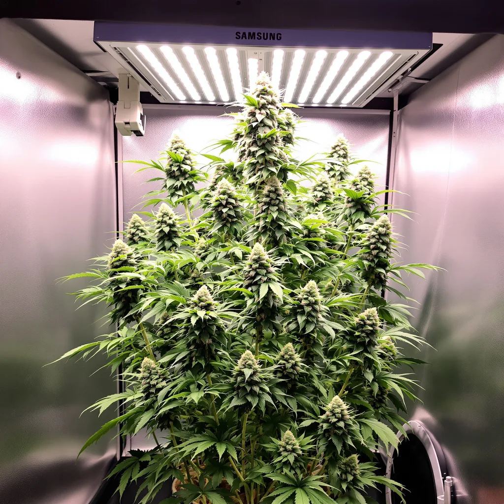 WTF cannabis plant in flowering stage — Medium (150-245 cm) feminised