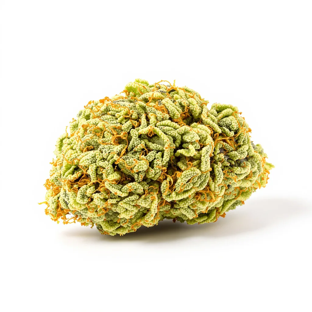 Zen CBD 51% indica / 49% sativa flower with visible trichomes